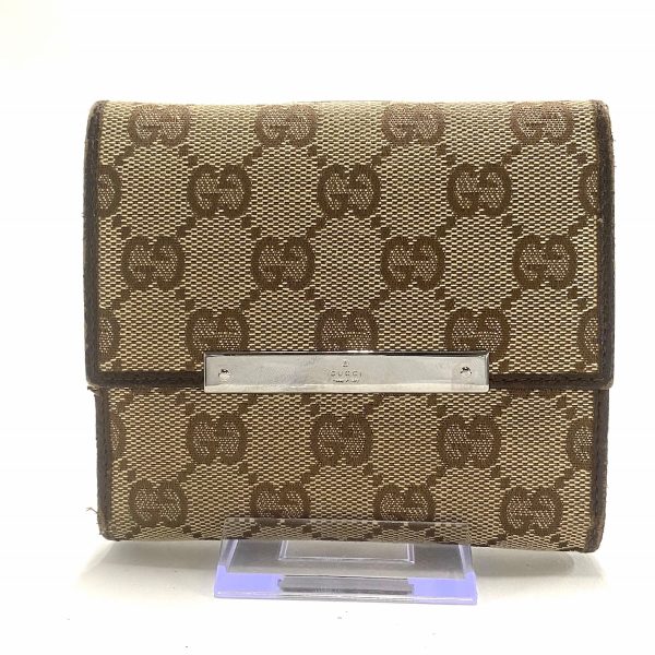 37672729 1 Gucci Gg Pattern Jacquard Wallet Light Brown