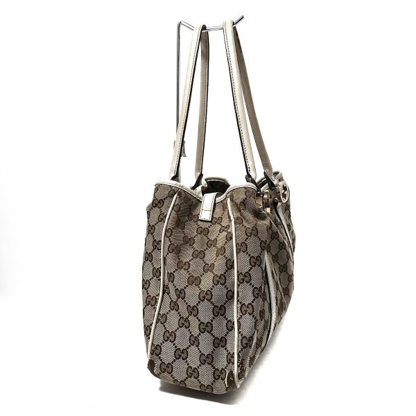 37673408 2 Gucci Gg Twins Jacquard Tote Bag Brown