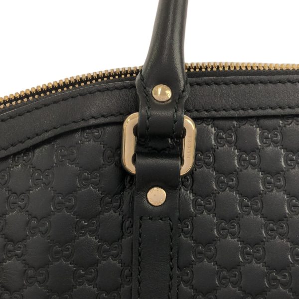 37674182 9 Gucci Micro Guccisima Leather Handbag Black