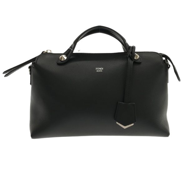 37675332 1 Fendi Handbag Leather Black Silver