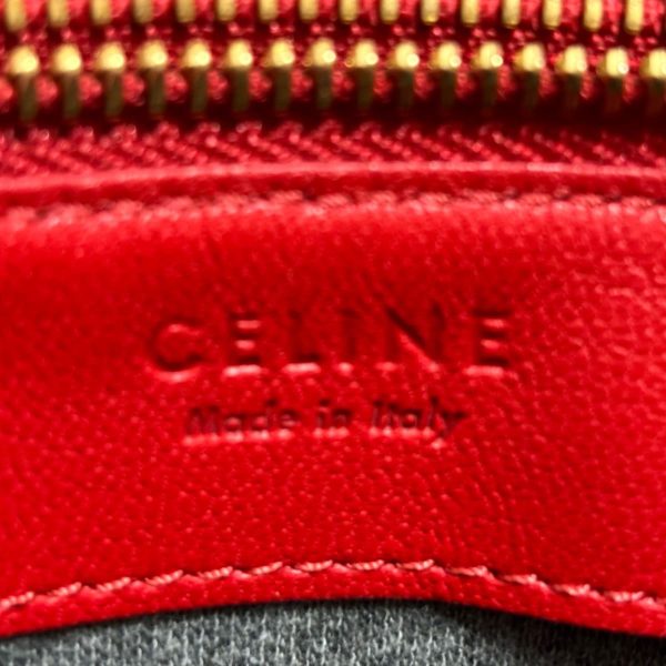 37678087 8 Celine Tri Large Leather Shoulder Bag Red