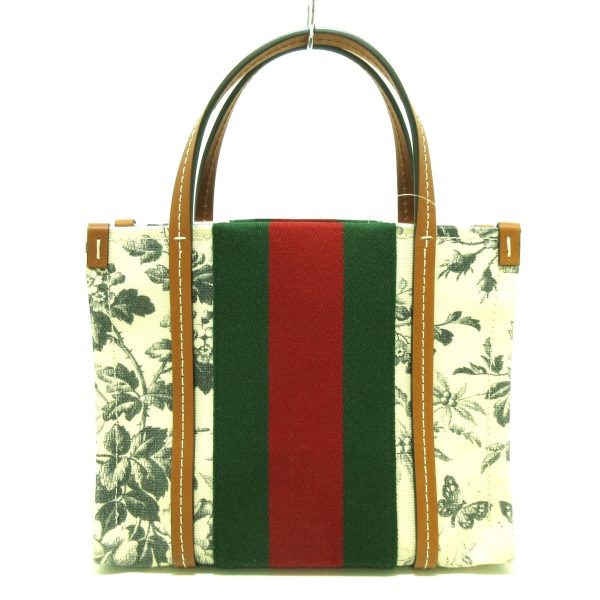 37679301 3 Gucci Interlocking G Canvas Tote Bag Floral White