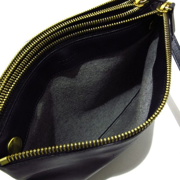 37688951 6 Celine Leather Trio Large Shoulder Bag Navy