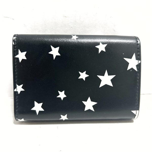 37696731 2 Balenciaga Paper Mini Wallet Star Leather Wallet Black