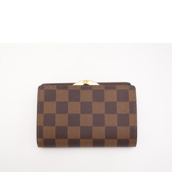 37707 2 Louis Vuitton Portefeuil Viennois Damier Ebene Brown