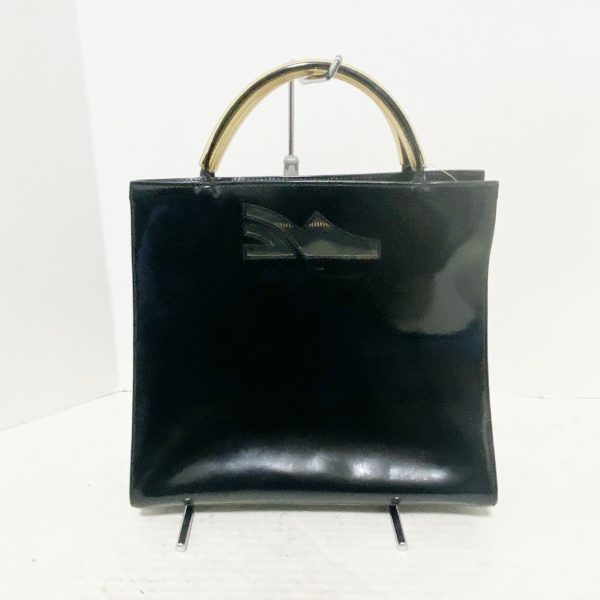 37710397 1 Salvatore Ferragamo Leather Handbag Black