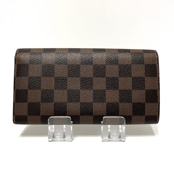 37713796 2 Louis Vuitton Portefeuille Sara Canvas Damier Long Wallet Ebene