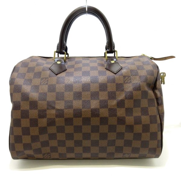 37720728 1 Louis Vuitton Speedy Canvas Damier Handbag Ebene