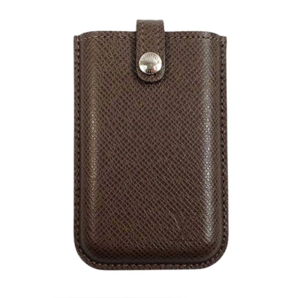 37722 1 Louis Vuitton Porte Carte de Visite Taiga Wallet Black