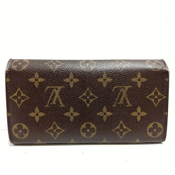 37726030 2 Louis Vuitton Pochette Porte Canvas Monogram Long Wallet Brown