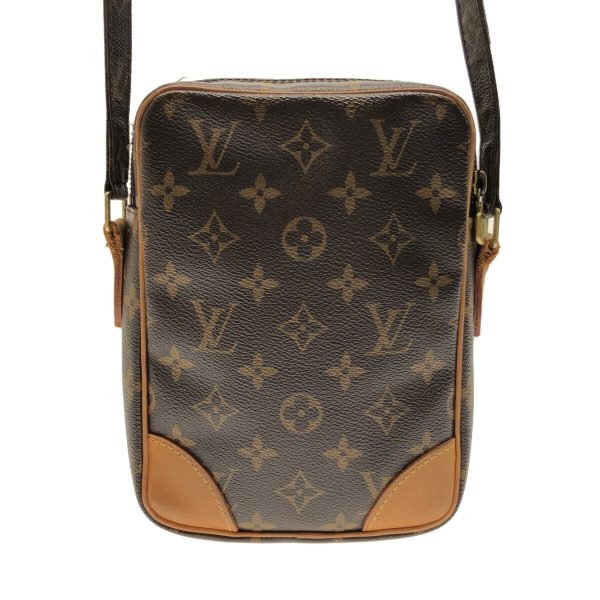 37727133 3 Louis Vuitton Danube Canvas Monogram Shoulder Bag Brown