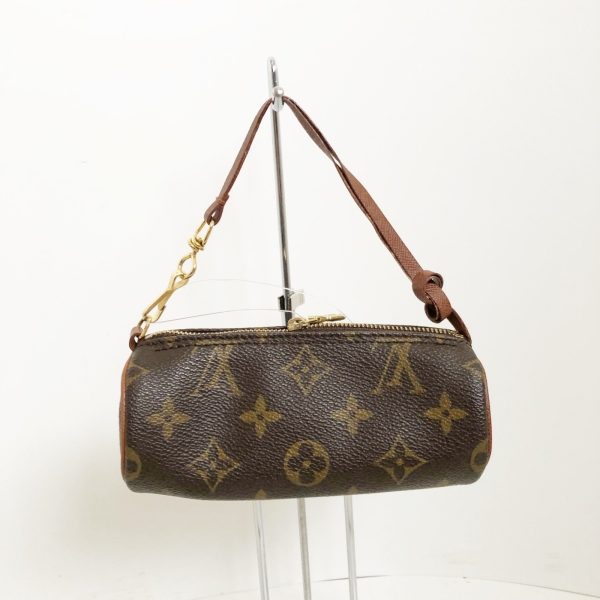 37727378 3 Louis Vuitton Pochette Papillon Canvas Monogram Handbag Brown