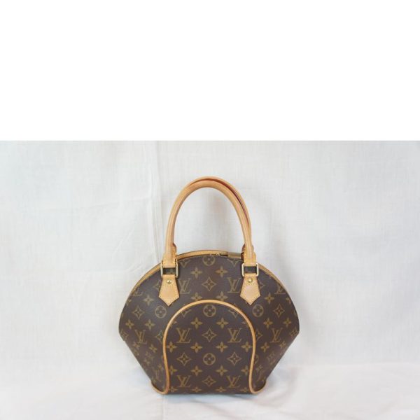 37733 2 Louis Vuitton Ellipse Monogram Satchel Bag Brown