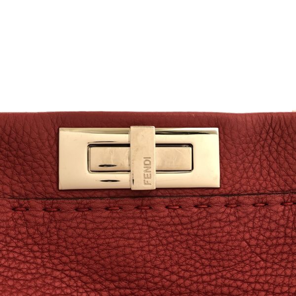 37737860 10 Fendi Handbag Leather Red