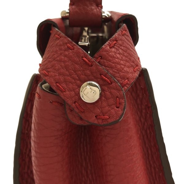 37737860 12 Fendi Handbag Leather Red