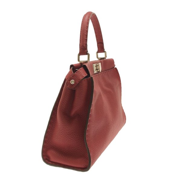 37737860 2 Fendi Handbag Leather Red