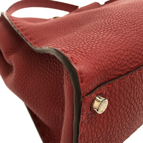 37737860 5 Fendi Handbag Leather Red