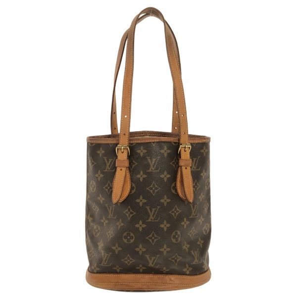 37742480 1 Louis Vuitton Petit Baguette Canvas Monogram Shoulder Bag Brown