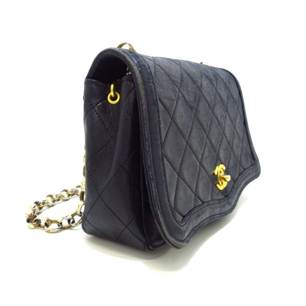 37746913 2 Chanel Matelasse Shoulder Bag Lambskin Black