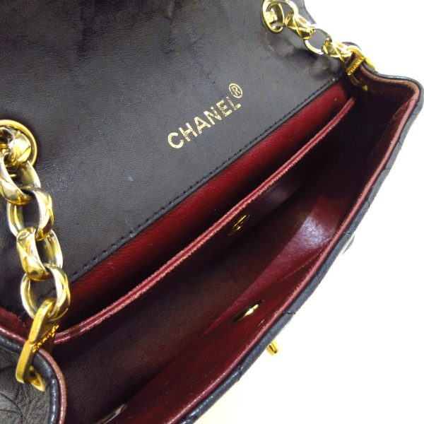 37746913 6 Chanel Matelasse Shoulder Bag Lambskin Black