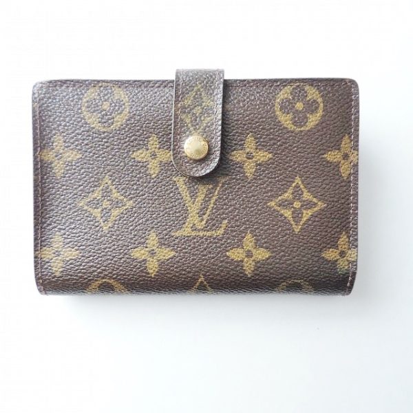 37749576 1 Louis Vuitton Portomone Viennese Canvas Bifold Wallet Brown