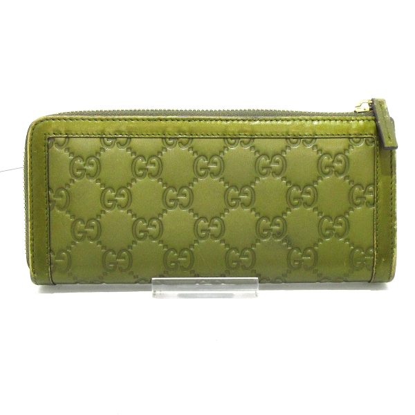 37749806 2 Gucci Interlocking G Leather Wallet Khaki