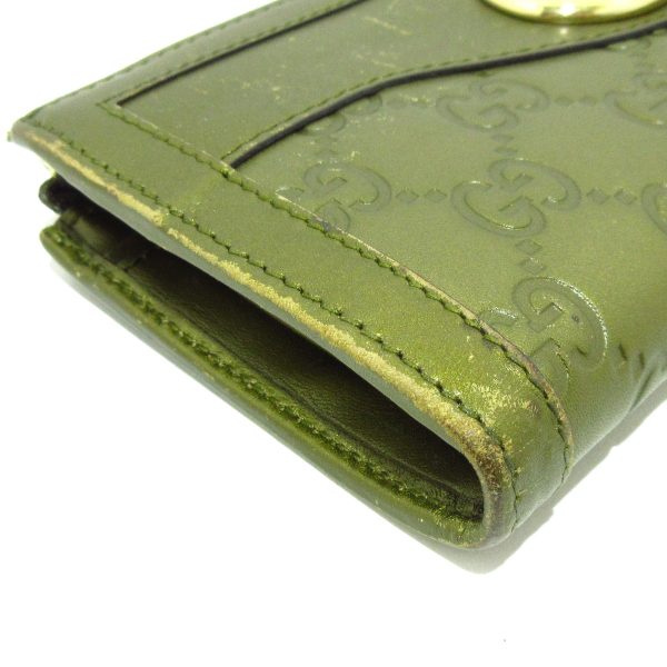 37749806 8 Gucci Interlocking G Leather Wallet Khaki