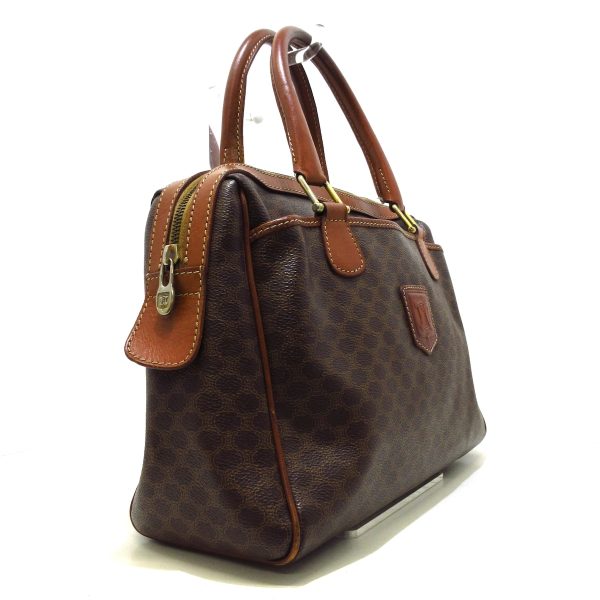 37750663 2 Celine Macadam Pattern PVC Handbag Brown