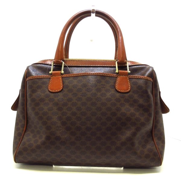 37750663 3 Celine Macadam Pattern PVC Handbag Brown