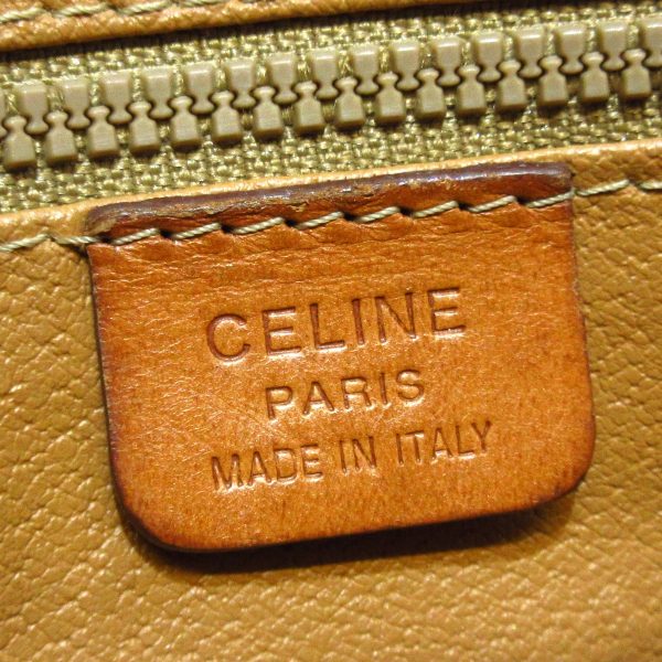 37750663 8 Celine Macadam Pattern PVC Handbag Brown