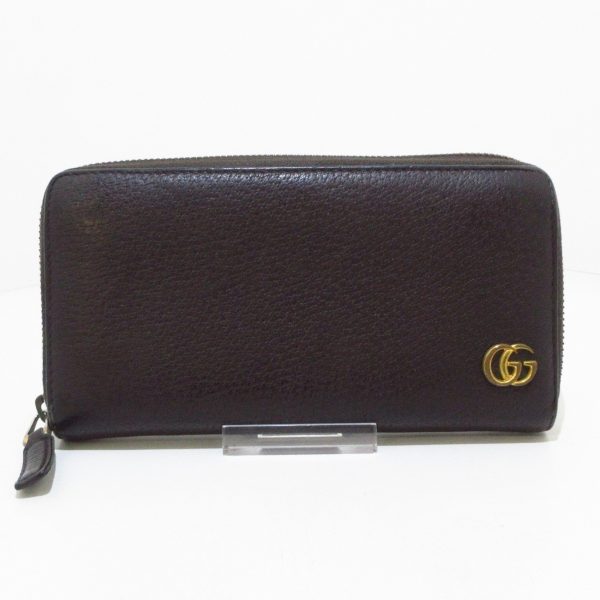 37756700 1 Gucci GG Marmont Long Wallet Dark Brown