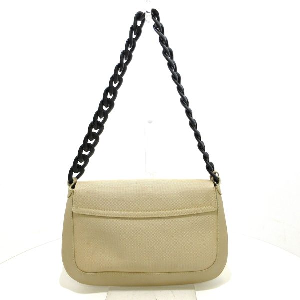 37758844 3 Gucci Canvas Shoulder Bag Gray Beige