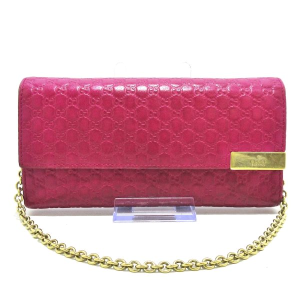 37758891 1 Gucci Micro Guccisima Leather Wallet Purple