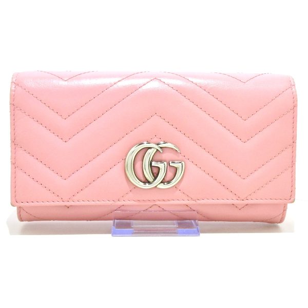 37758892 1 Gucci Gg Marmont Leather Wallet Pink