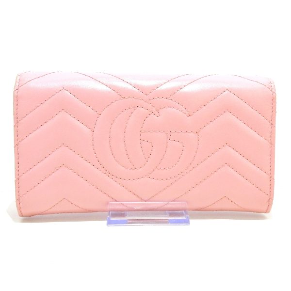 37758892 2 Gucci Gg Marmont Leather Wallet Pink