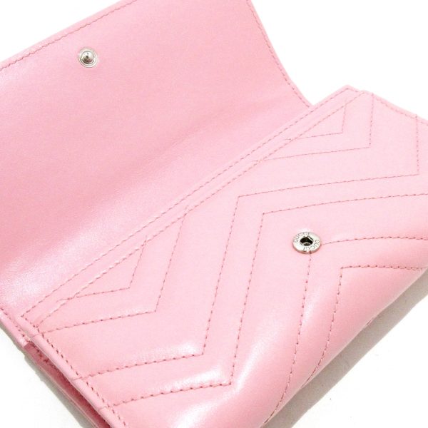 37758892 3 Gucci Gg Marmont Leather Wallet Pink