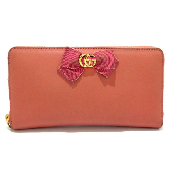 37759977 1 Gucci GG Ribbon Long Wallet Pink