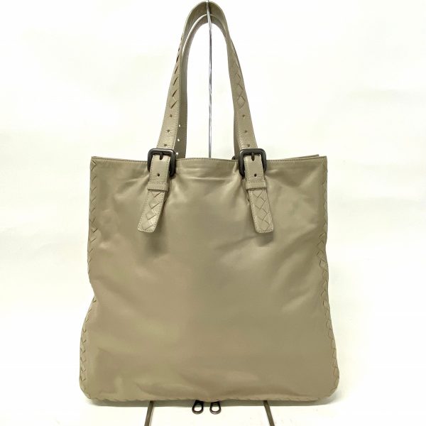 37762088 1 Bottega Veneta Intrecciato Adjustable Handle Tote Bag Beige Leather