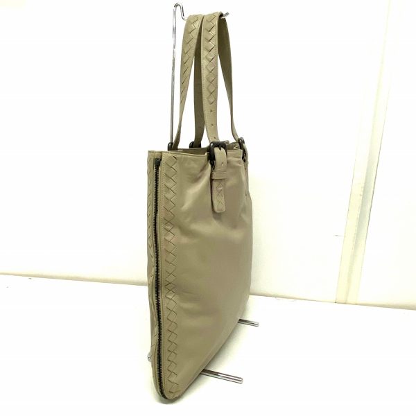 37762088 2 Bottega Veneta Intrecciato Adjustable Handle Tote Bag Beige Leather