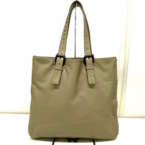 37762088 3 Bottega Veneta Intrecciato Adjustable Handle Tote Bag Beige Leather