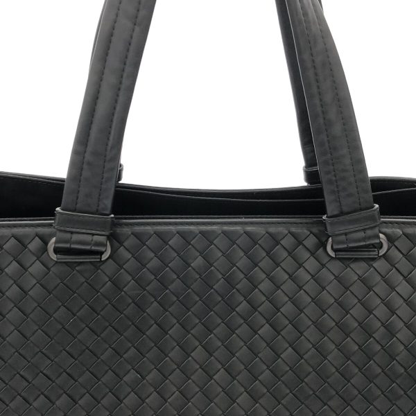 37762093 10 Bottega Veneta Intrecciato Tote Bag Black Nylon