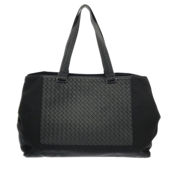 37762093 3 Bottega Veneta Intrecciato Tote Bag Black Nylon