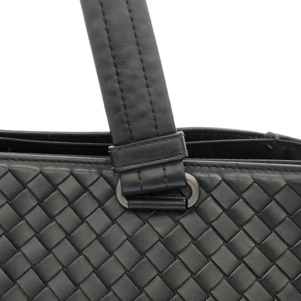 37762093 9 Bottega Veneta Intrecciato Tote Bag Black Nylon