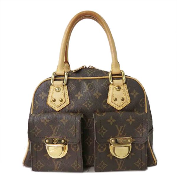 37765 1 Louis Vuitton Manhattan Monogram Handbag Brown