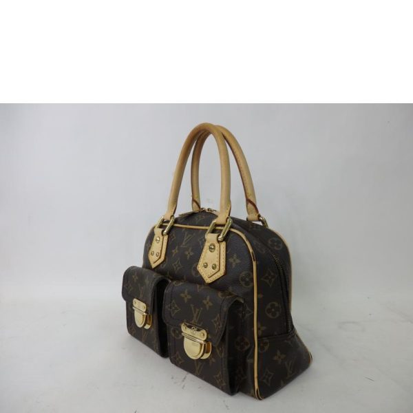 37765 3 Louis Vuitton Manhattan Monogram Handbag Brown