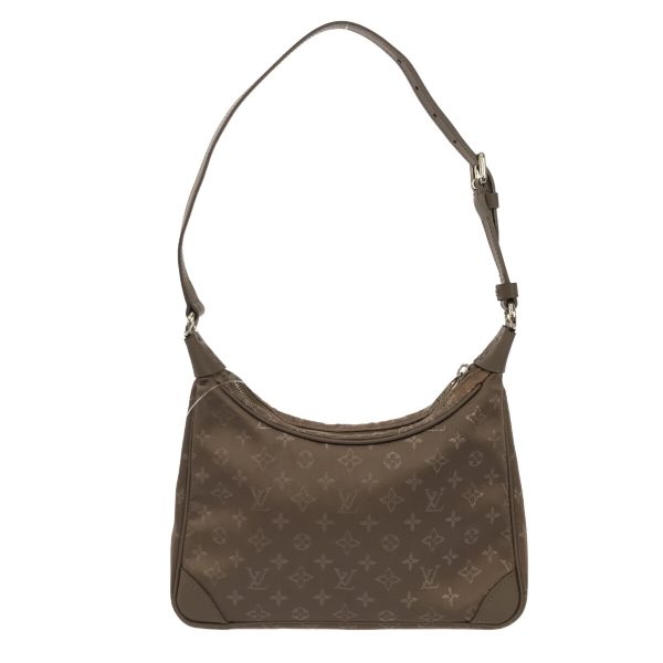 37766498 3 Louis Vuitton Little Boulogne Satin Monogram Shoulder Bag Bronze