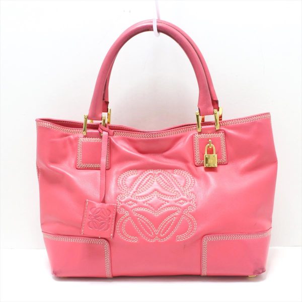 37767086 1 Loewe Ame Tote Bag Leather Pink