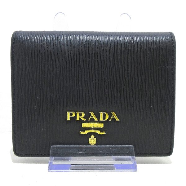 37770029 1 Prada Bifold Wallet Leather Black