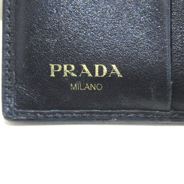 37770029 5 Prada Bifold Wallet Leather Black