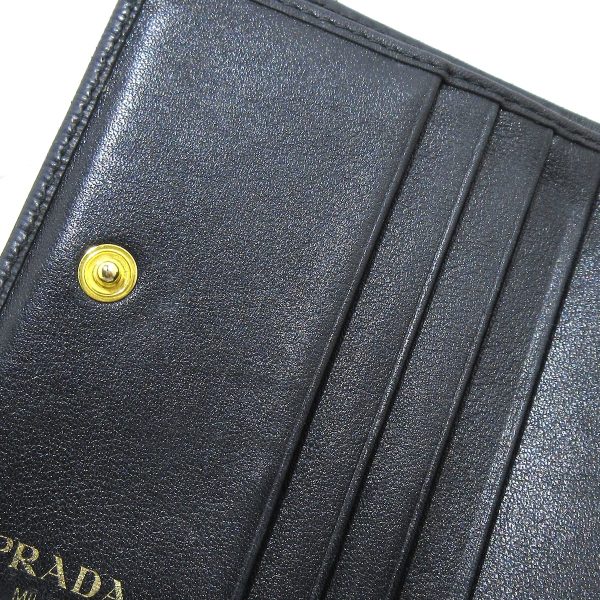 37770029 7 Prada Bifold Wallet Leather Black